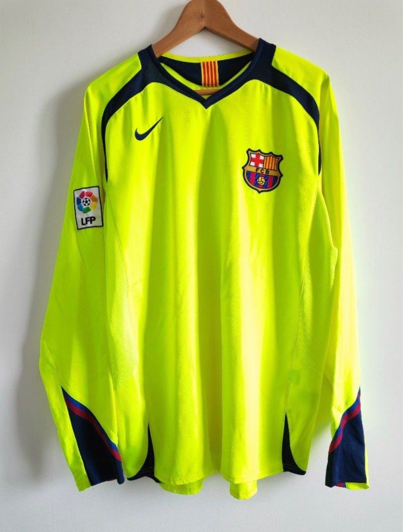 Chandail Ronaldo Barcelona 2006 Home Retro Long Sleeve Soccer - Main Image