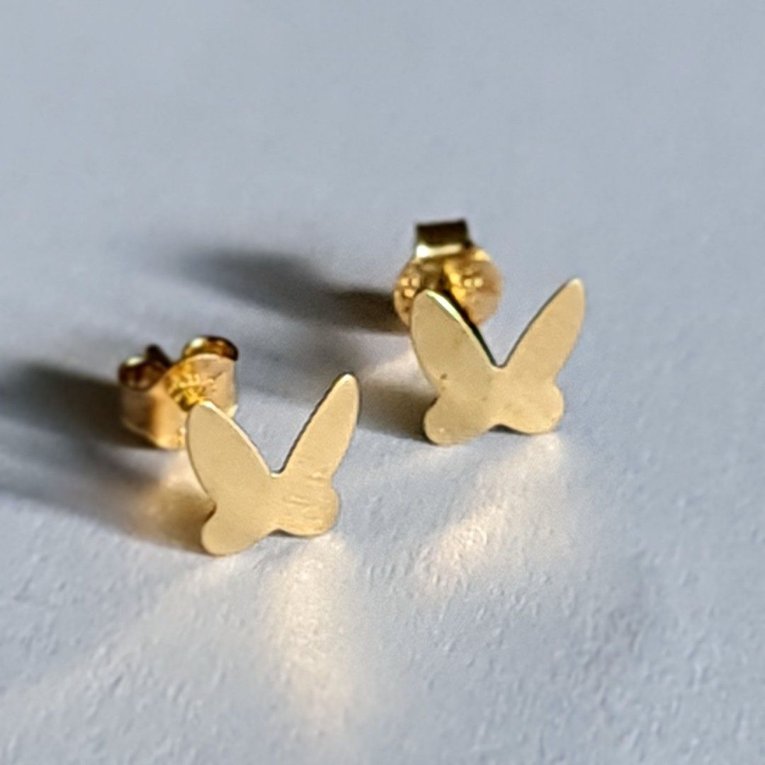 Gold small earrings for women cheap