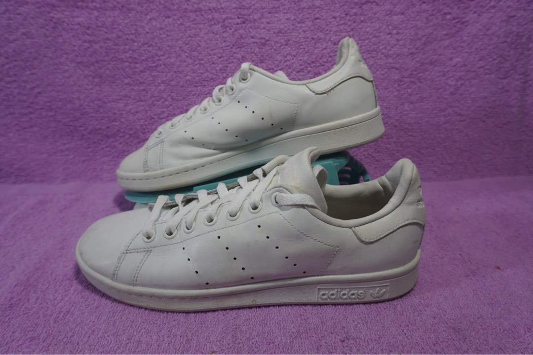 358. Adidas Stan Smith Cloud White S7504 Size 40.5 Insole 25.5 cm Made