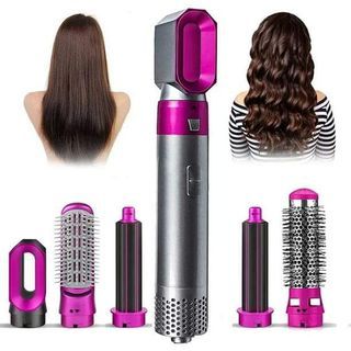 5 In 1 hot air styler

👉Hair Rotating Dryer 
👉Hair Straightener 
👉Comb Curling Brush 
👉5 interchangeable 
barrels
👉3 adjustable modes, 30S heating.

all in one mga sissy ,pak na pak,san ka pa, hair straightener,blower,curler,brush