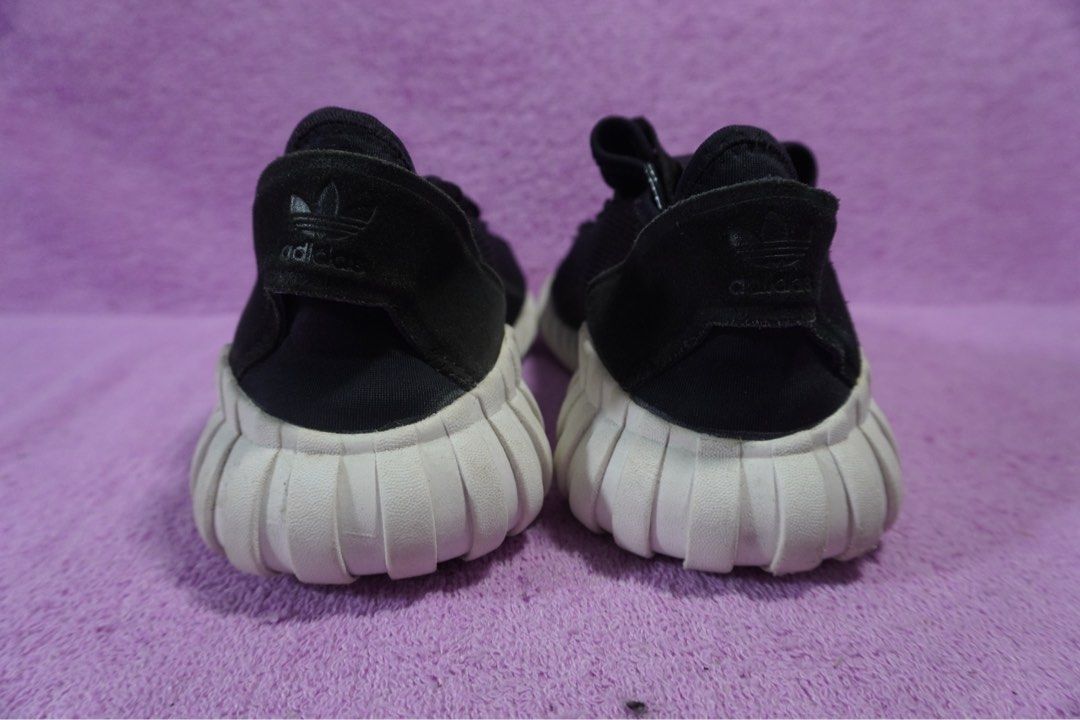 933. Adidas Tubular Doom Sock BLACK WHITE BY3563 Size 41.5 Insole 26 cm Made in China