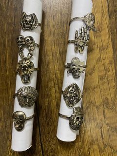 $20/10隻 合金骷髏頭戒指 介子 骷髏骨 Metal Skull Ring $20 for 10 pcs64218661243779110