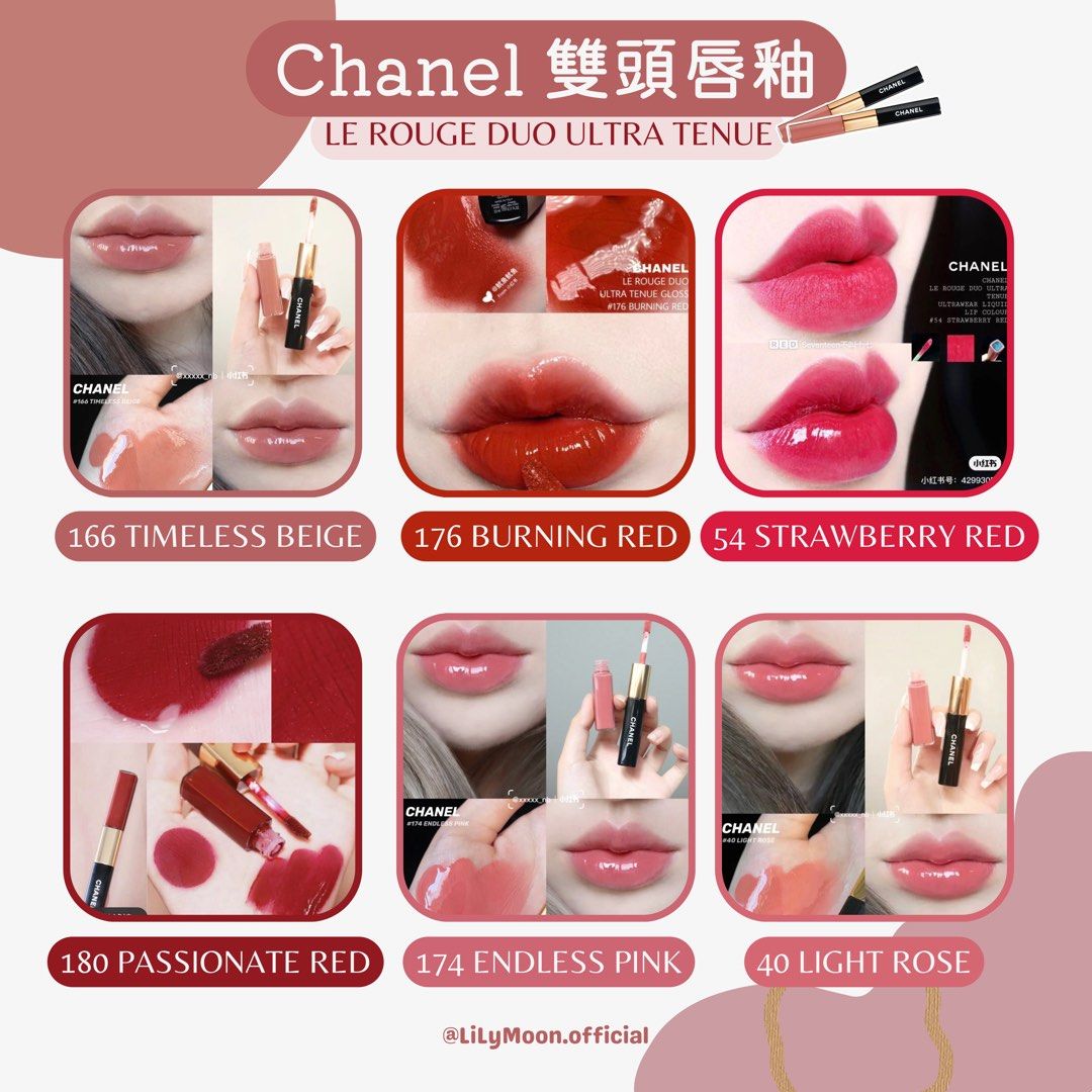 Chanel Le Rouge Duo Tenue Ultra Wear Lipstick ( 166 Timeless Beige) or (  174 Endless Pink)