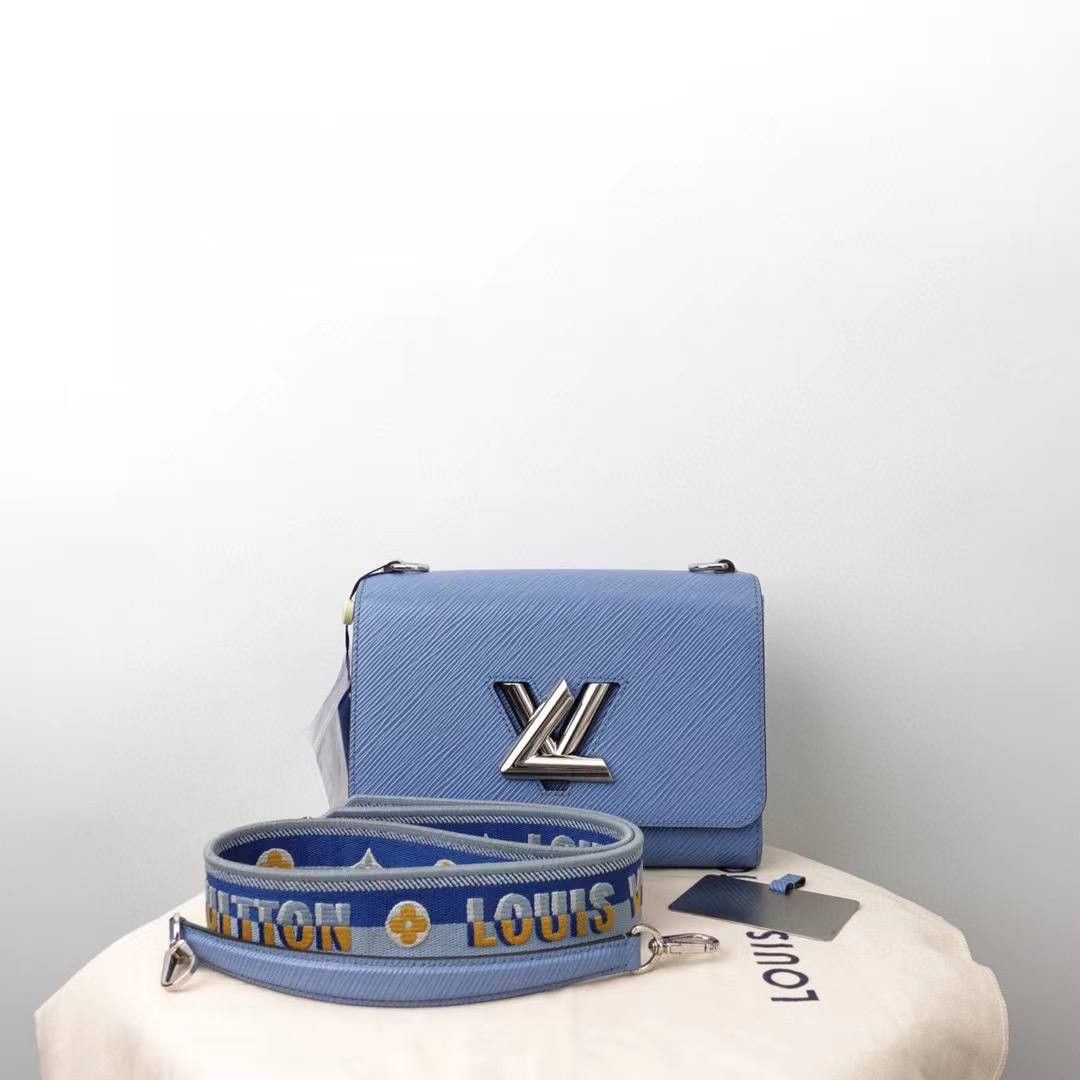 PRE-ORDER ] Preloved Almost Like New Louis Vuitton Twist MM With Thick Strap,  Luxury, Bags & Wallets on Carousell