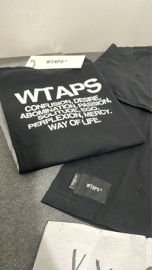 現貨] WTAPS INGREDIENTS/ LS / COTTON., 男裝, 上身及套裝, T-shirt