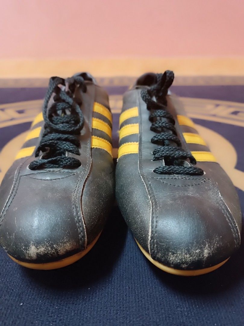 Adidas black leather boots hotsell