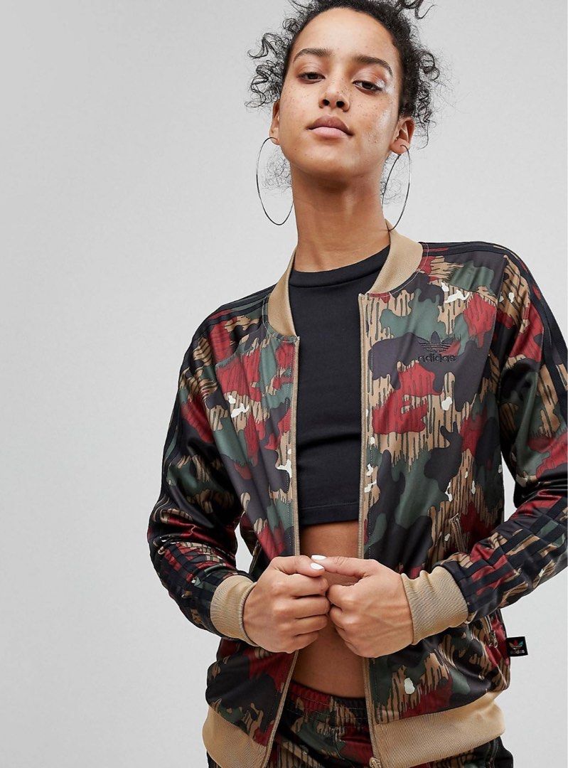 Adidas Originals X Pharrell Williams Hu Camo Track Jacket, Women'S Fashion,  Coats, Jackets And Outerwear On Carousell