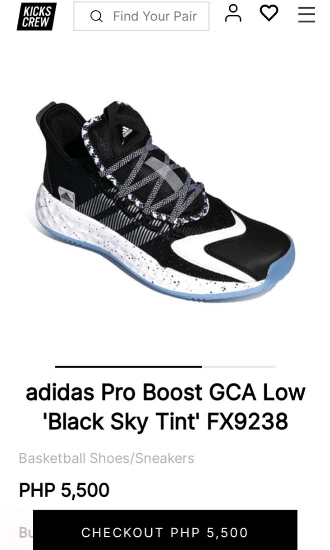 Adidas Pro Boost GCA Low 'Black Sky Tint' STEAL PRICE Basketball Shoes