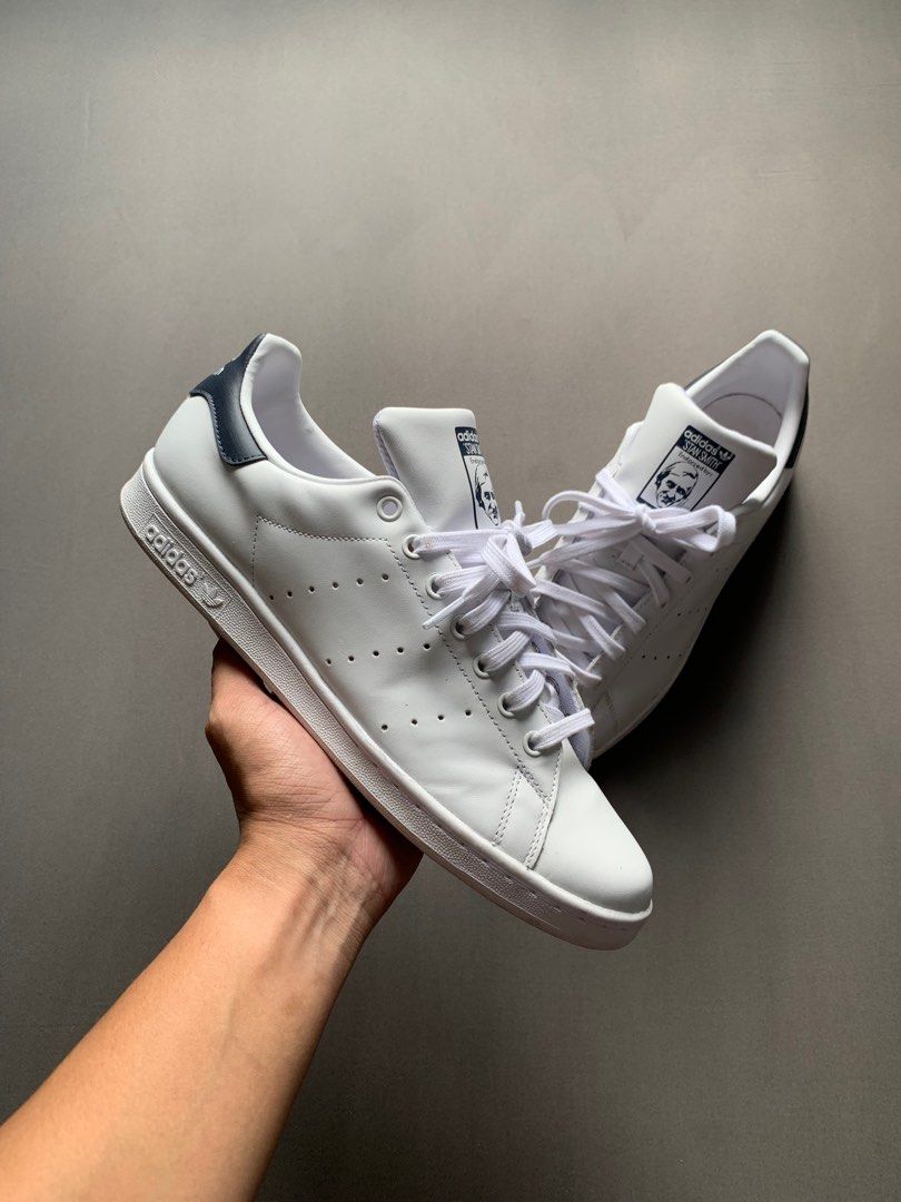 Adidas stan smith core white new navy online
