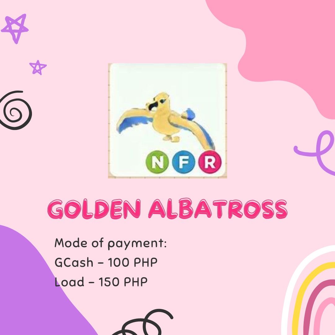 ADOPT ME NFR GOLDEN ALBATROSS (NEON FLY RIDE) on Carousell