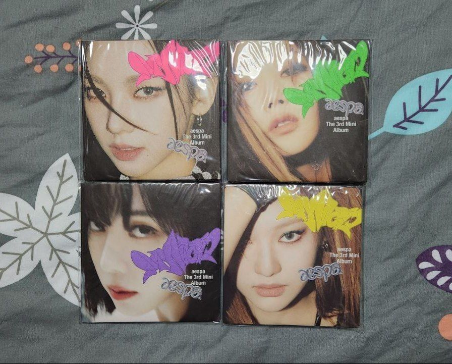 Aespa My World Albums Poster Version, Hobbies & Toys, Memorabilia