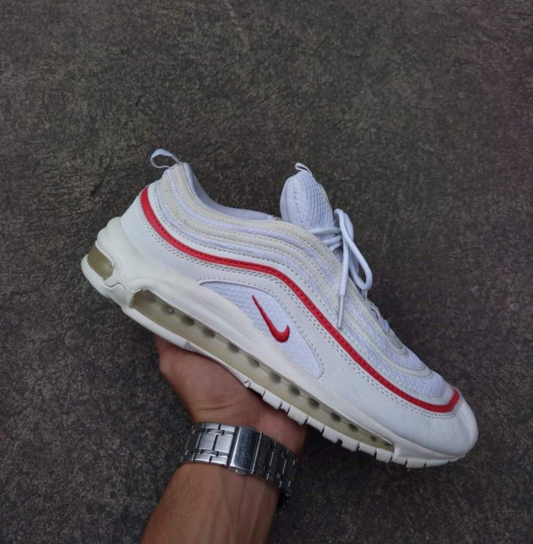 Air max 97 clearance og pure platinum white university red