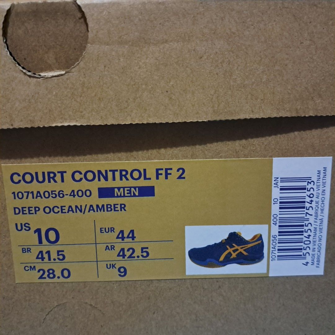 asics men's badminton shoes court control ff