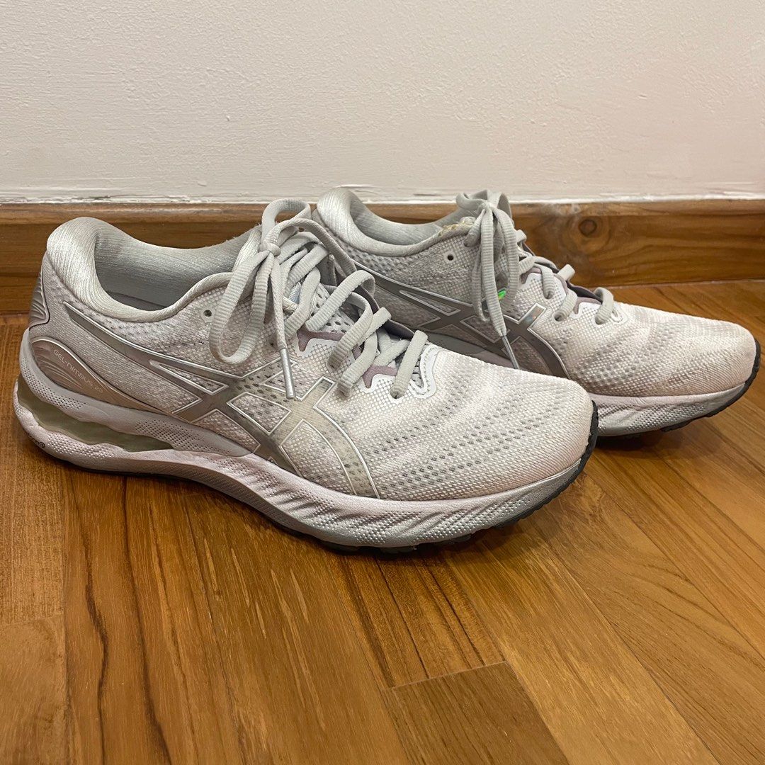 White asics gel nimbus on sale