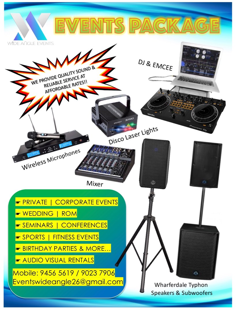 PA SYSTEM / AUDIO EQUIPMENT for Rental!!! AFFORDABLE!!!, Lifestyle