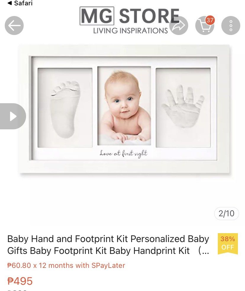 Baby hand and footprint kit (Category: Nursery Lighting & Decor) located in Santa Maria. Submitted by rmdeclutters (Listing ID 1238710396, Image 1). Description: .