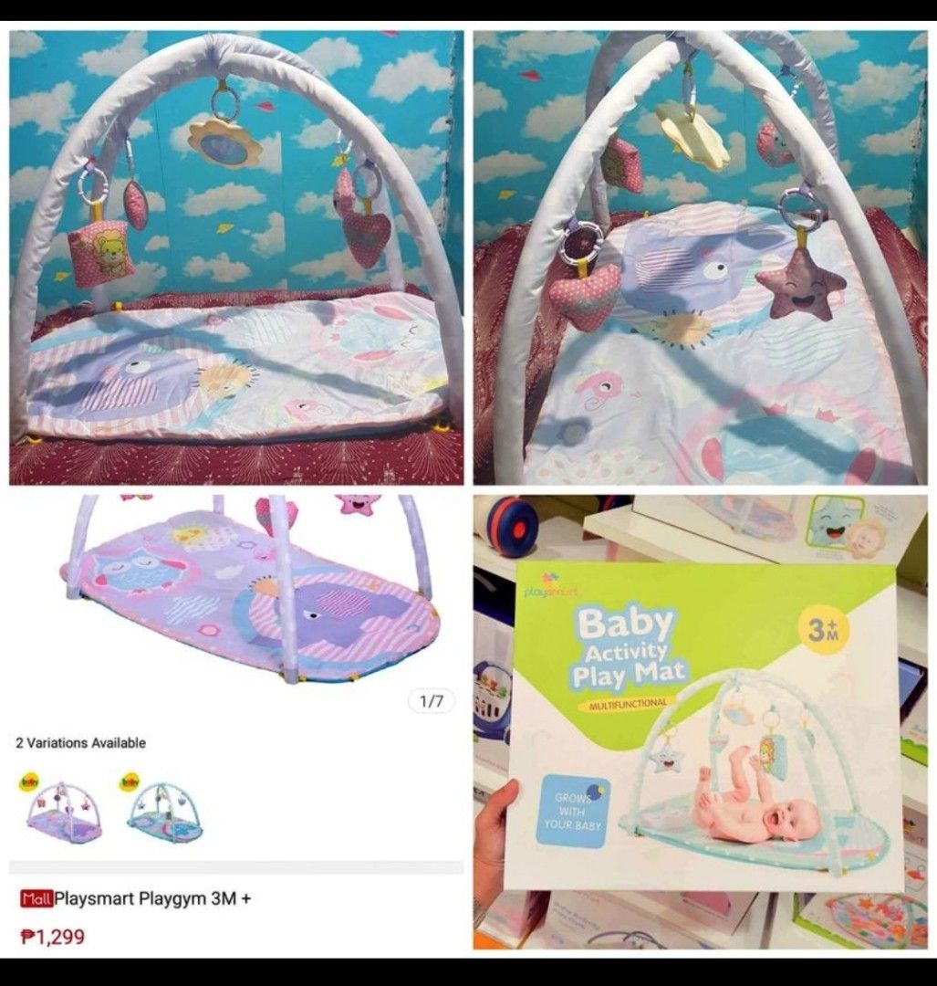 Baby Smart Activity Play Mat/Play Gym (Category: Infant Playtime) located in Mandaluyong City. Submitted by babylab (Listing ID 1238715928, Image 1). Description: used few times only then stored. item is like new pa.