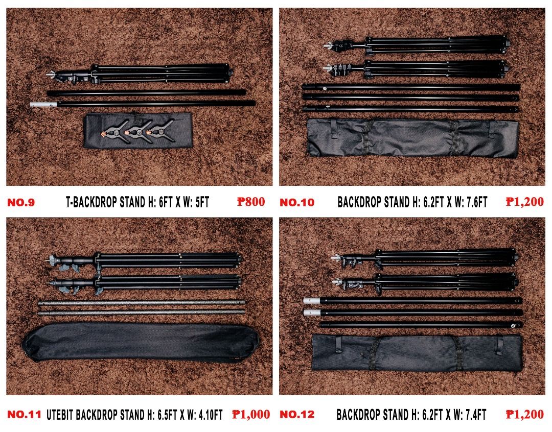Background Backdrop Stand (Category: Tripods & Monopods) located in Pasig City. Submitted by lee025 (Listing ID 1238655449, Image 3). Description: Store Pull out kaya expect po na may dent or scratch po Delivery fee will be shouldered by the buyer within metro manila or naaabot ng grab /lalamove rider lang po yun kinicater q po sa pagdeliver para maiwasan na po maulit un nasira yun item, single item lang po kasi meron aq kaya wala po aq pwede ipa