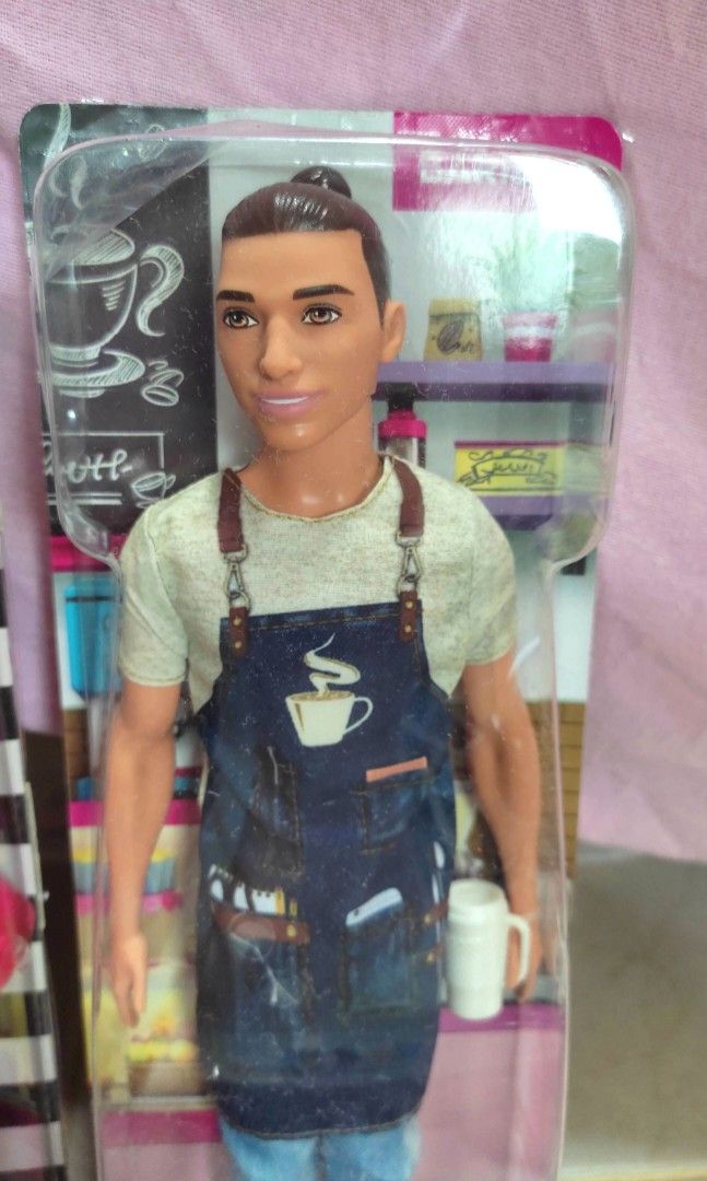 Barbie ken online barista doll