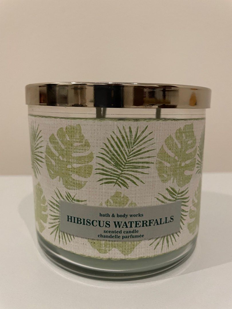 BBW 3 WICK CANDLE HIBISCUS WATERFALLS on Carousell