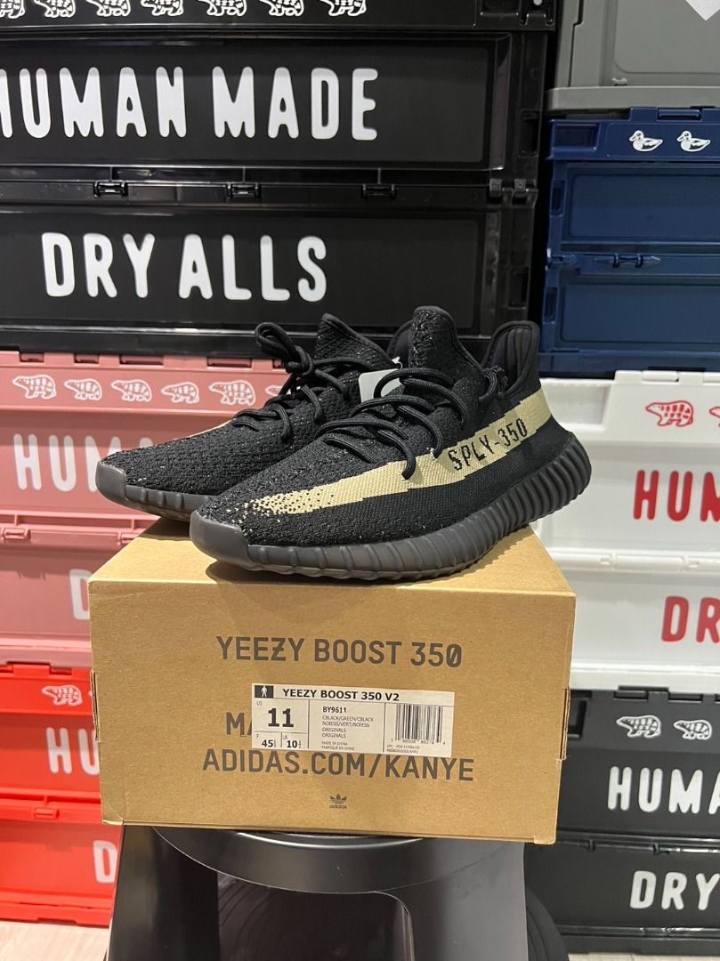 BIG SIZE SELECT adidas Yeezy Boost 350 V2 Core Black Green
