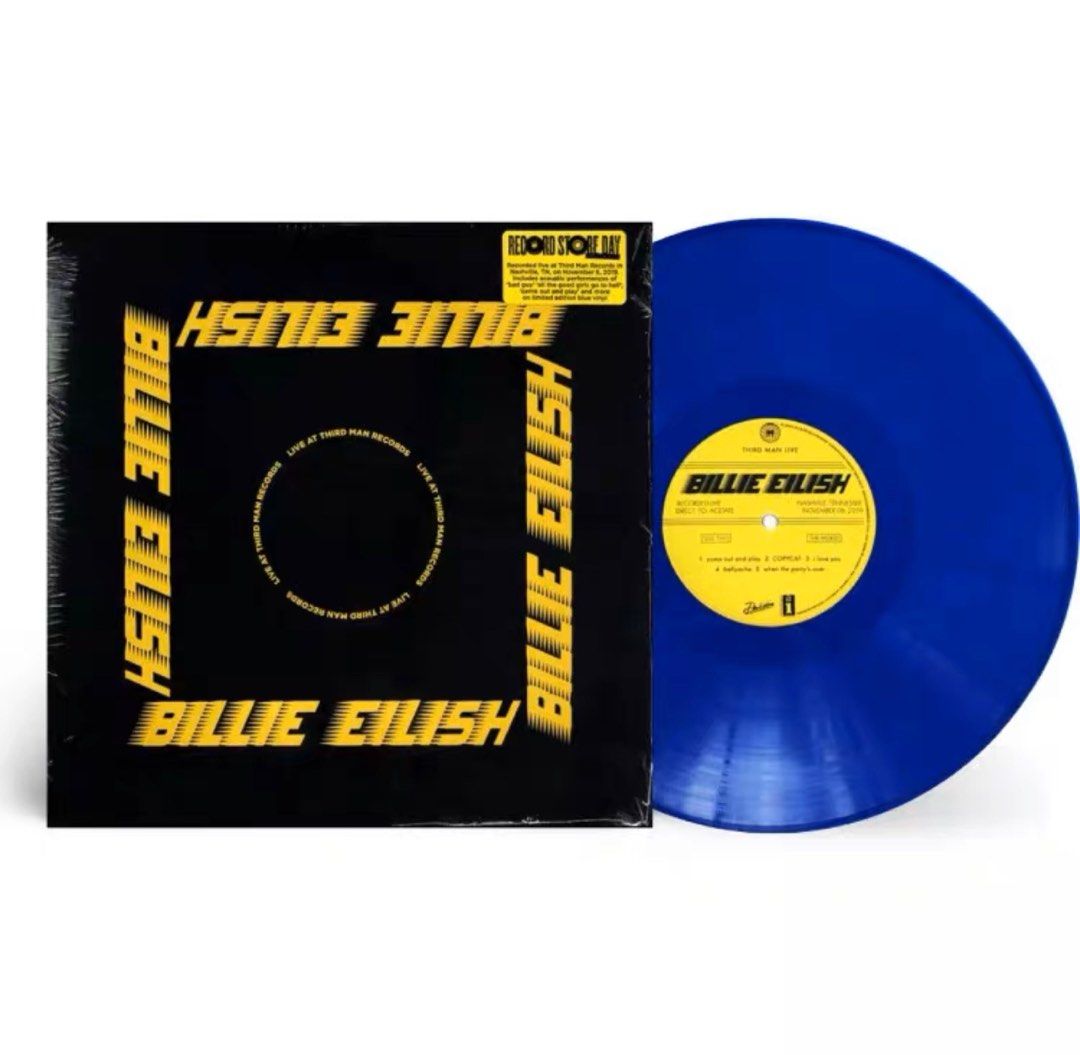 BILLIE EILISH LIVE AT THIRD MAN RECORDS RSD BLUE VINYL LP