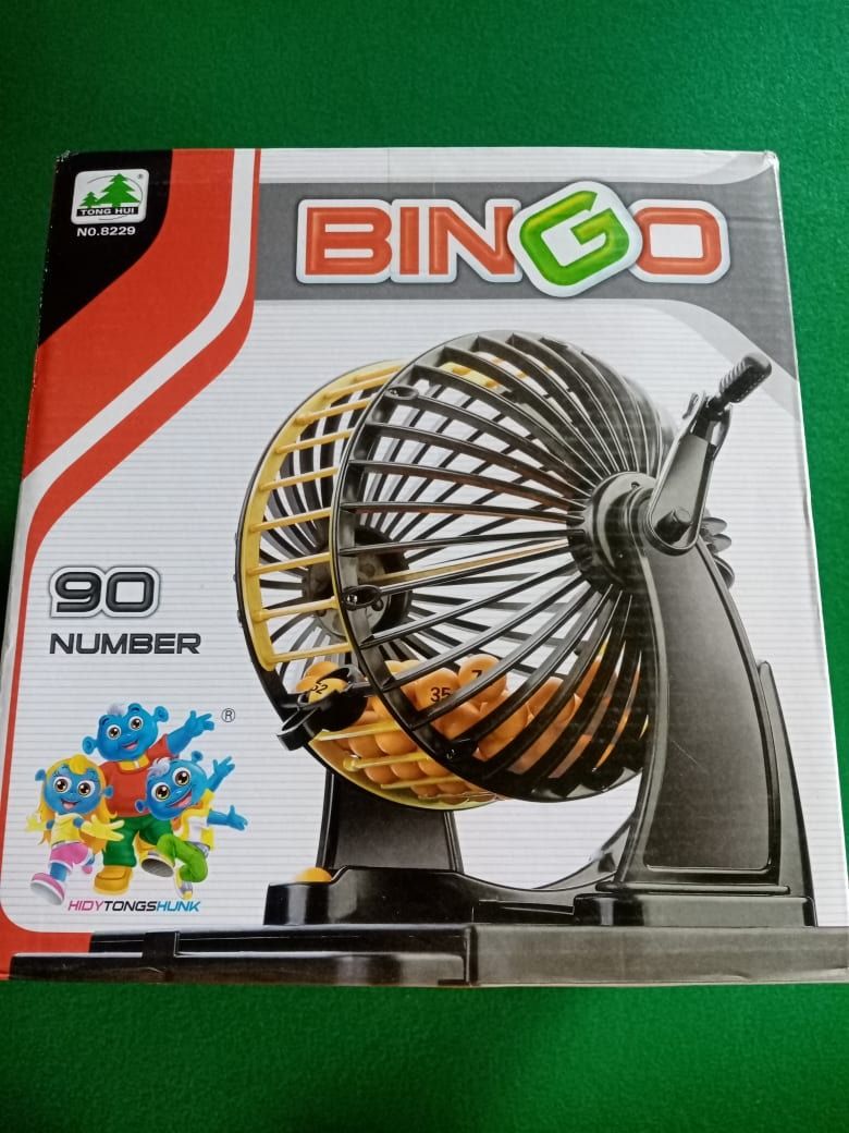 BINGO ROLLER SET WITH AUTHOMATIC RAMDOM BALL SELECTOR/ GAME ROTARY CAGE