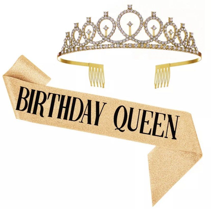 Birthday Queen Sash Set on Carousell