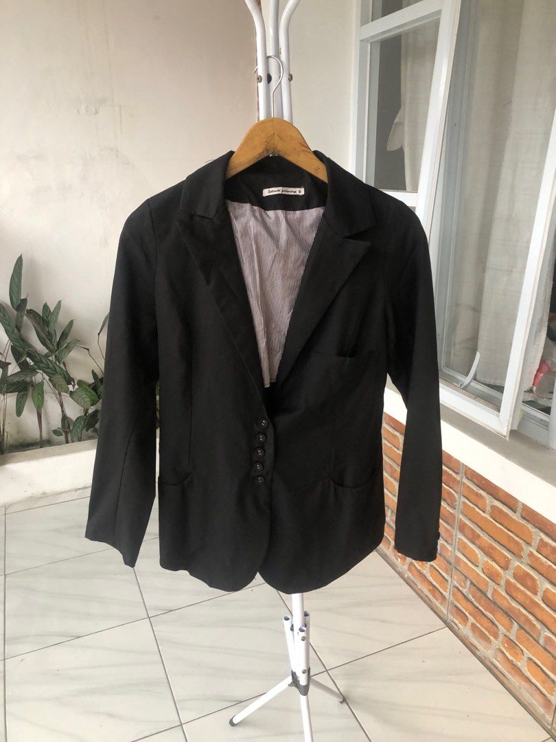 Blazer half baju top