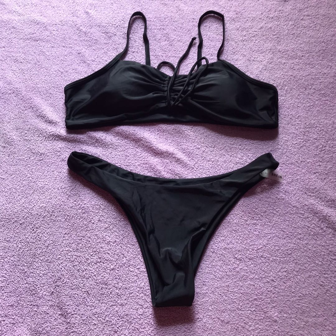 Black Two Piece Swimsuit on Carousell
