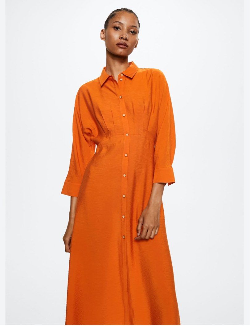 Brand New Mango Flowy Shirt Dress Women s Fashion Dresses Sets Dresses on Carousell