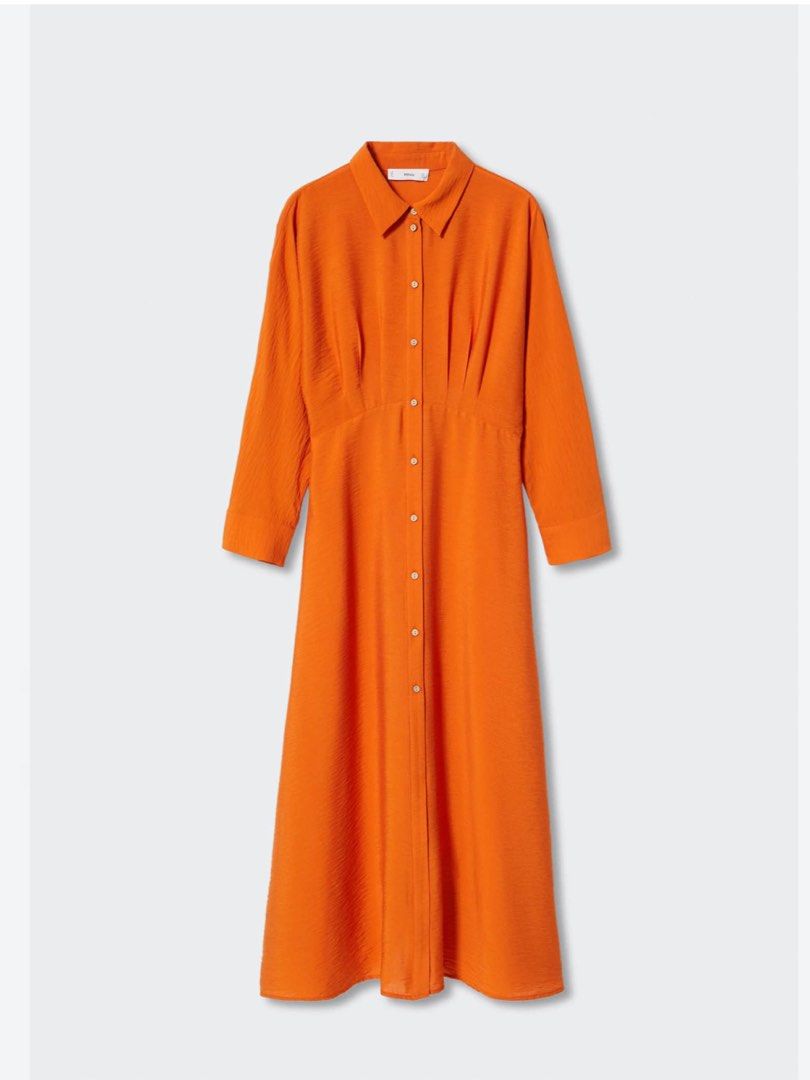 Mango flowy 2025 shirt dress