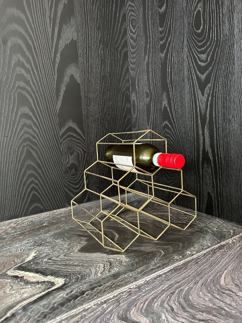 Brass Wine Rack, Furniture & Home Living, Kitchenware
