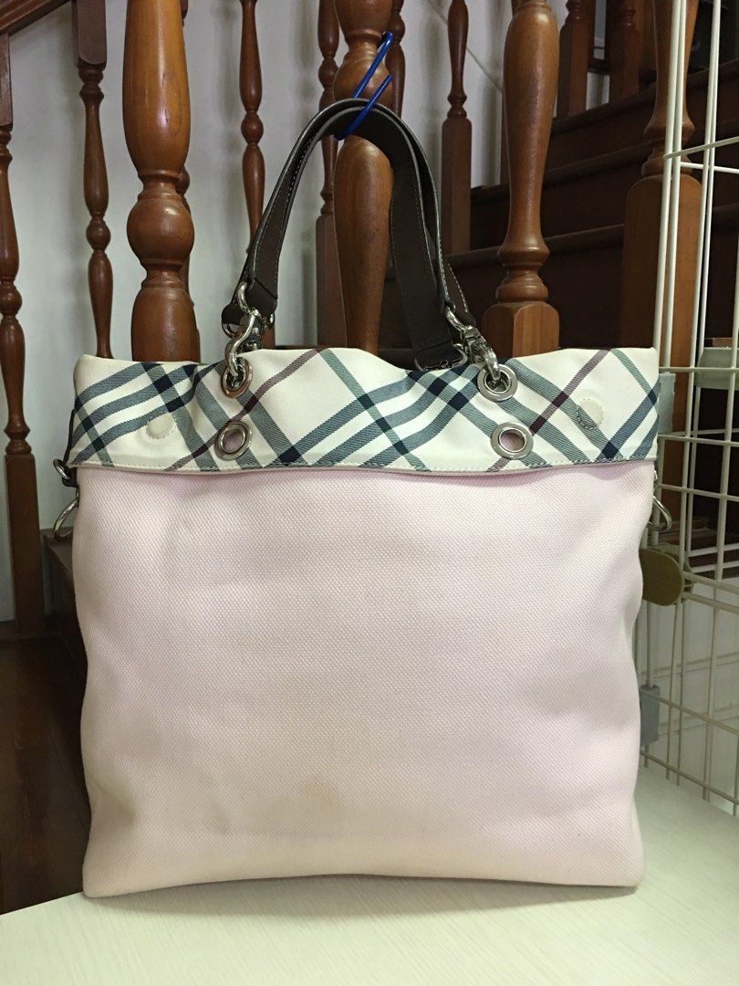 Burberry tote bag blue label cheap