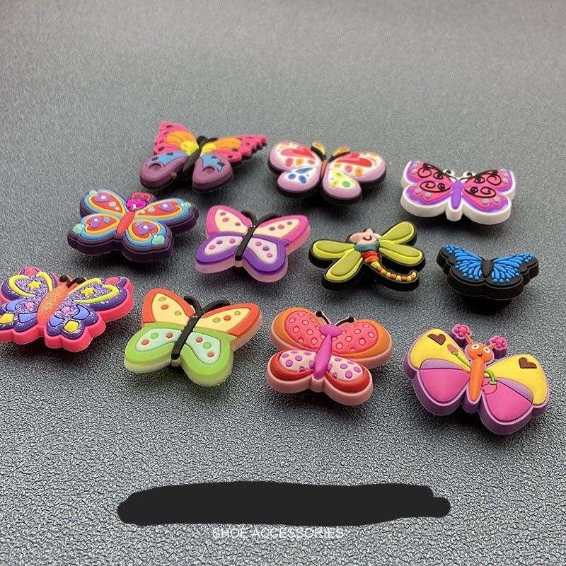 Butterfly jibbitz Women s Fashion Footwear Shoe inserts on