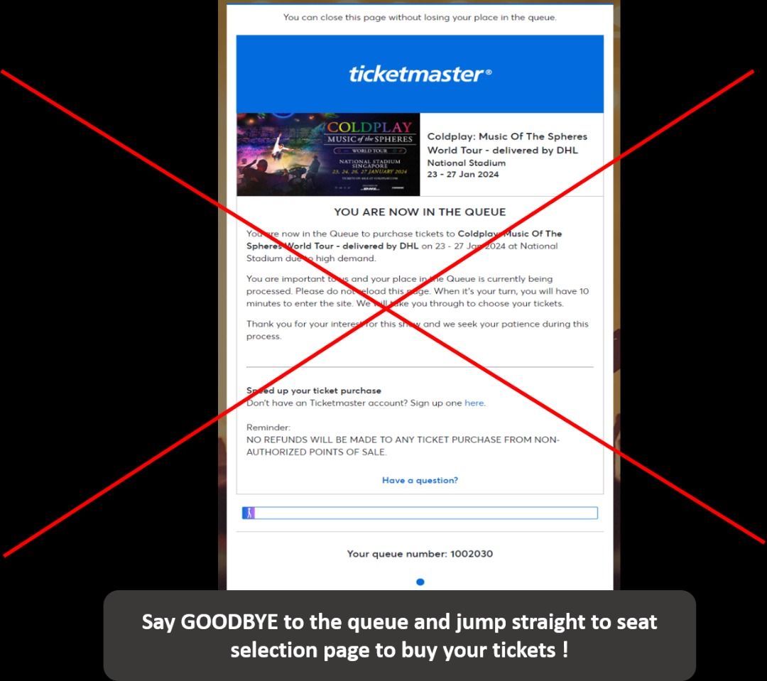 [BYPASS LINK TO SKIP QUEUE] Taylor Swift Singapore Concert, Tickets