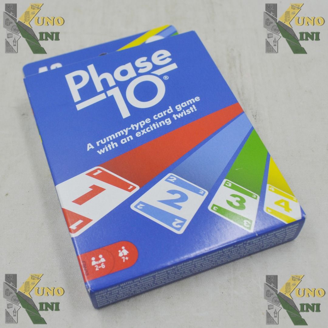 CARD GAMES PHASE 10, ORIGINAL BY MATTEL, from U.S.A on Carousell