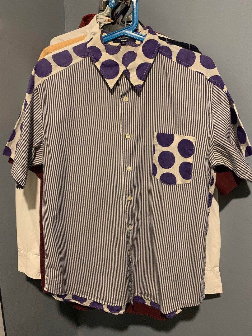 Comme de garcon polka dot shirt clearance