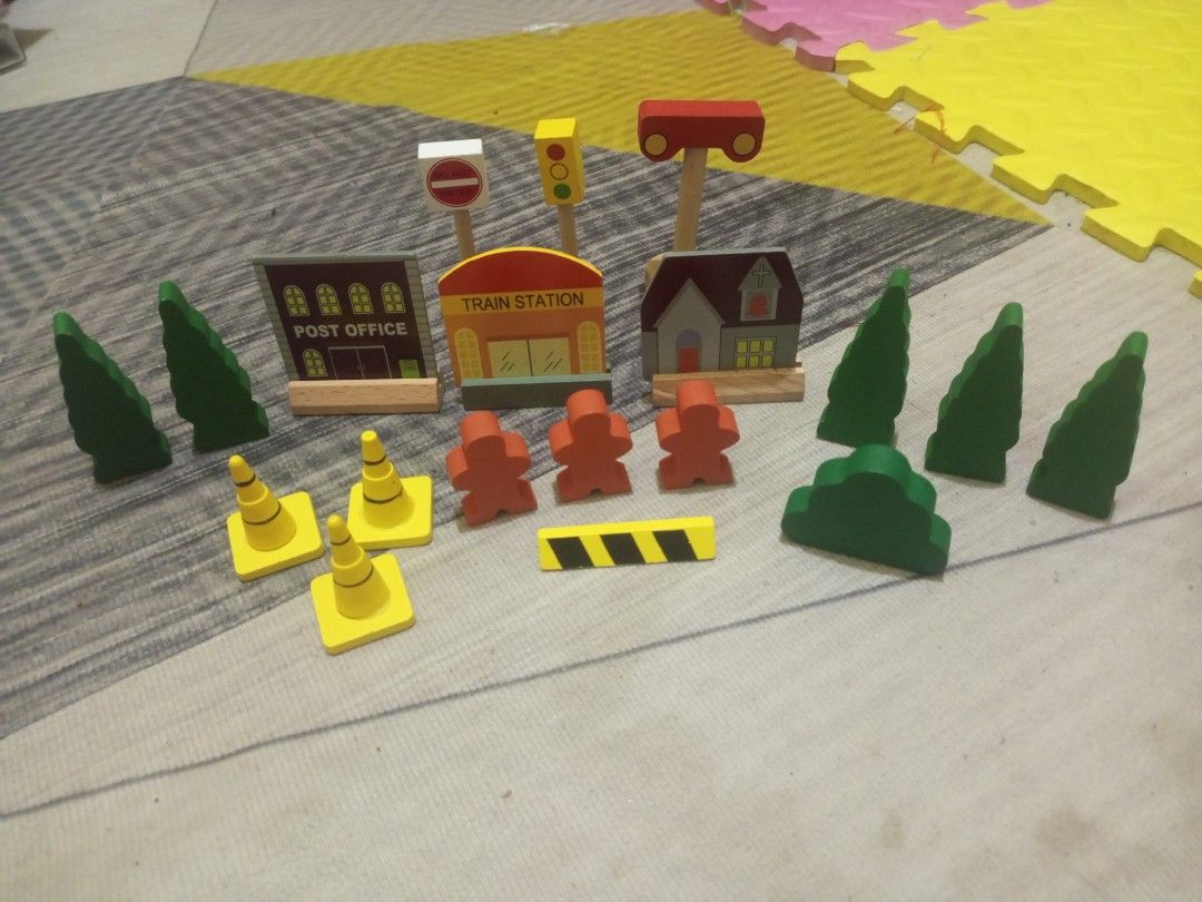 Chad valley wooden train set on Carousell