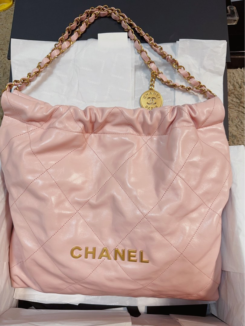 Chanel pale pink clearance bag