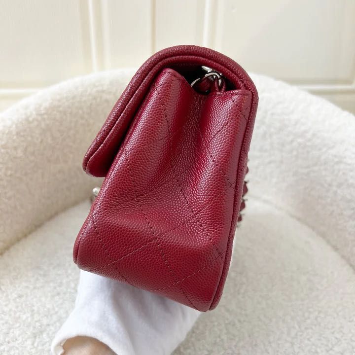 Chanel Red Caviar Rectangular Mini Classic Flap Bag SHW – Boutique Patina