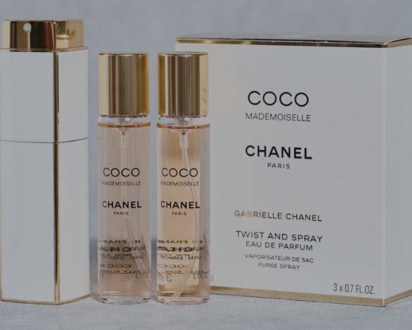 Coco Mademoiselle by Chanel Mini EDP Spray 3 x 0.7 oz for Women