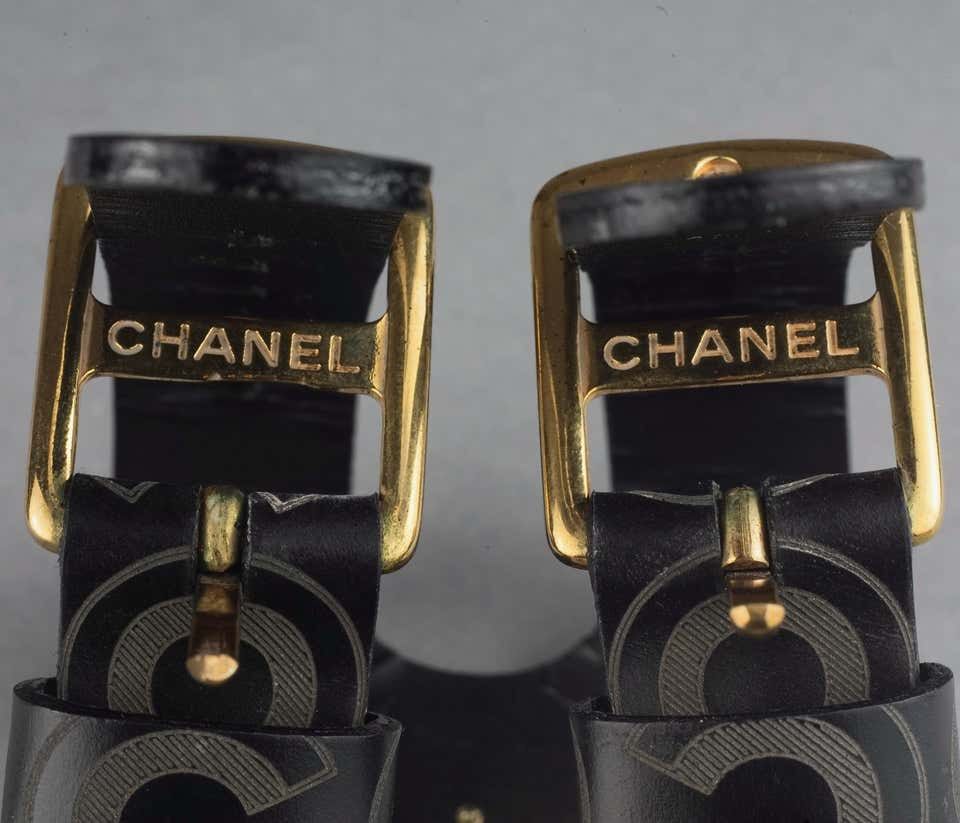 Chanel Vintage COCO Leather Cuff Bracelet in New Condition with original  box, Women's Fashion, Jewelry & Organisers, Bracelets on Carousell