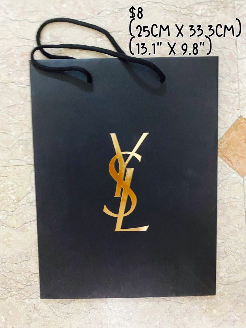 Paper bag branded items - longchamp, LV, chanel