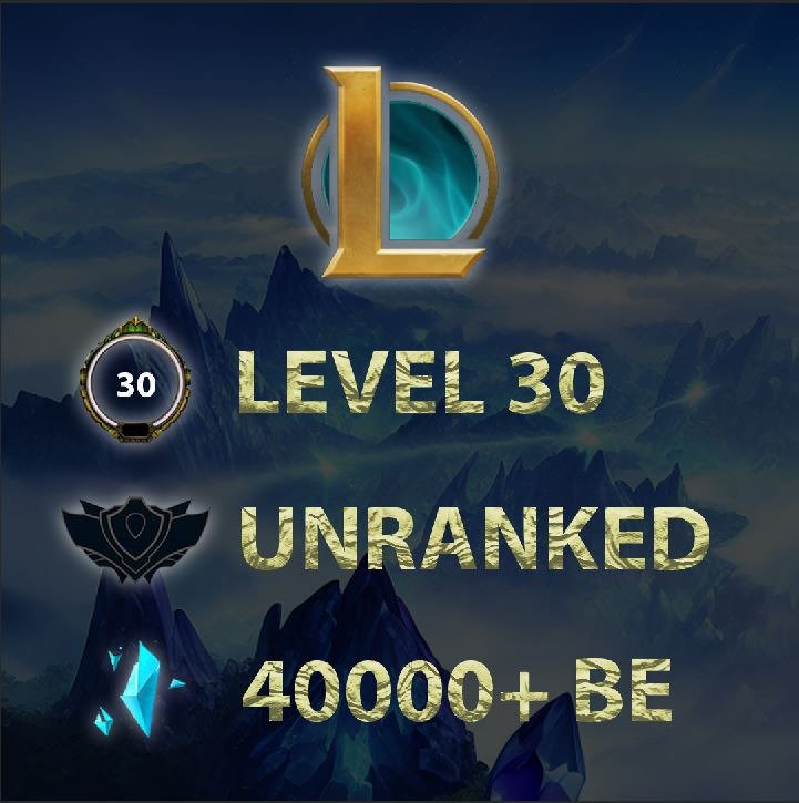 Buy League of Legends Account Level 30 - Unranked + 40.000 BE