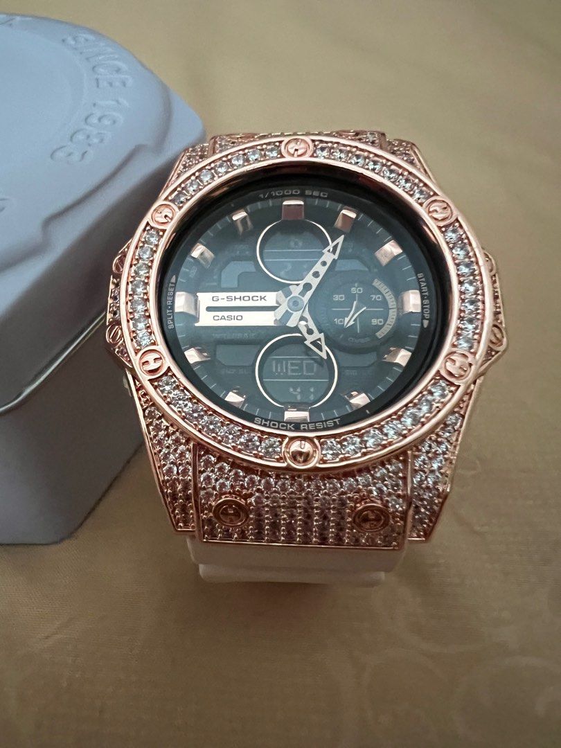 Chrono Collection G Shock Mini Solitaire Rose Gold Luxury