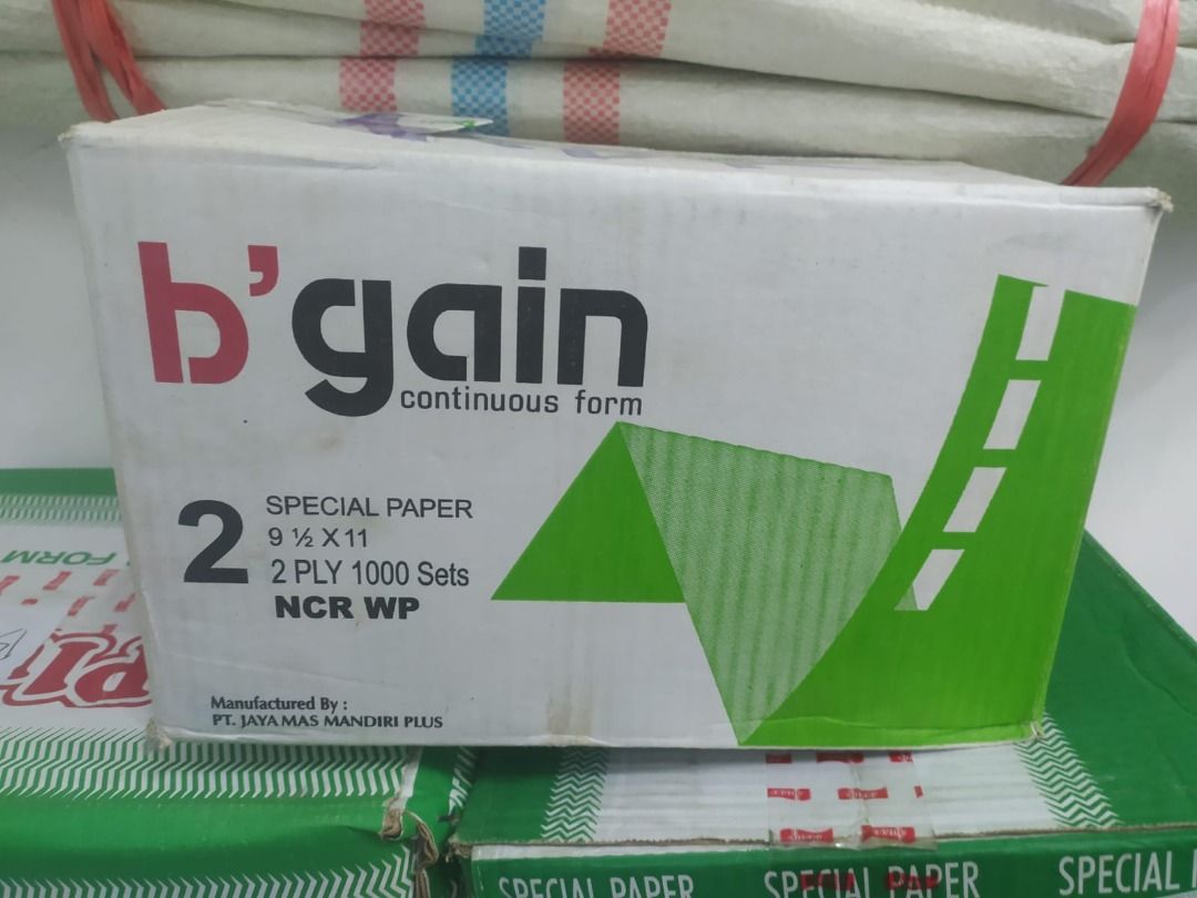 Continuous Form / Kertas Komputer Paper Print 9 1/2" x 11" 2 ply on