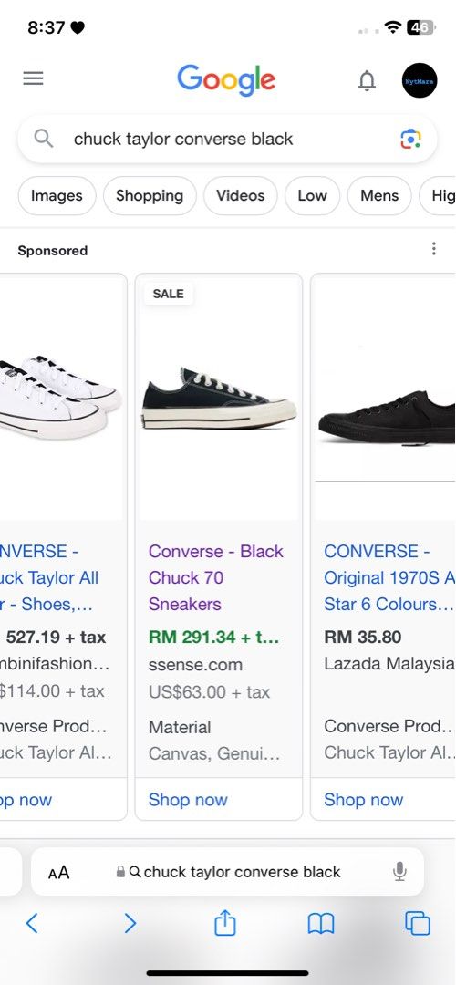 Code promo store converse 2019