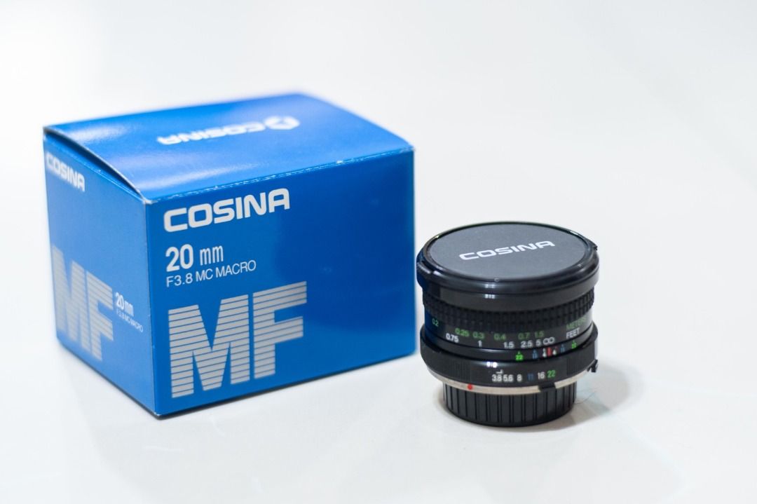 Cosina 20mm F3.8 MC Marco - Minolta MC/MD, 攝影器材, 鏡頭及裝備
