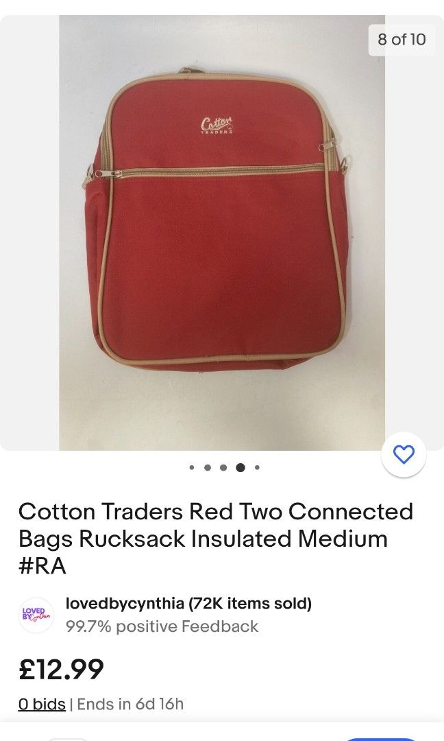 Cotton traders insulated bag